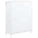 White Gracemont 5-drawer bedroom chest of drawers by CoasterEveryday, showing a sleek furniture piece with multiple storage drawers.