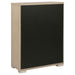 Light elm Ladera 5-drawer bedroom chest of drawers by CoasterEveryday, showcasing a modern furniture piece with sleek drawer handles.