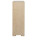 Light elm Ladera 5-drawer bedroom chest of drawers by CoasterEveryday, showcasing sleek modern furniture design.