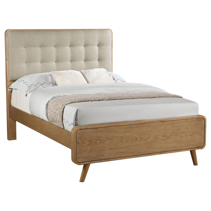 Robyn Wood Full Platform Bed by CoasterEveryday in light ash wood finish, showcasing a modern furniture design with a sturdy frame