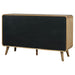 Robyn 6-drawer bedroom dresser in light ash wood, modern furniture with sleek design and metal handles from CoasterEveryday.