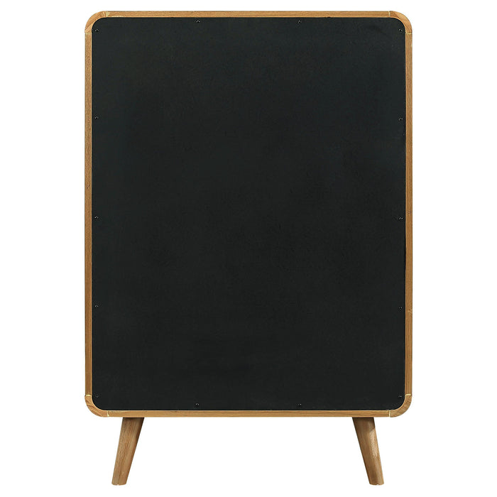 Light ash Robyn 5-drawer bedroom chest of drawers by CoasterEveryday, showcasing sleek modern furniture design.