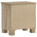 Oakglen 4-piece California King bedroom set in weathered oak finish, includes bed frame, nightstands, and dresser, by CoasterEveryday.