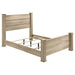 Oakglen 5-piece California King bedroom furniture set in weathered oak by CoasterEveryday, including bed frame and matching storage pieces.