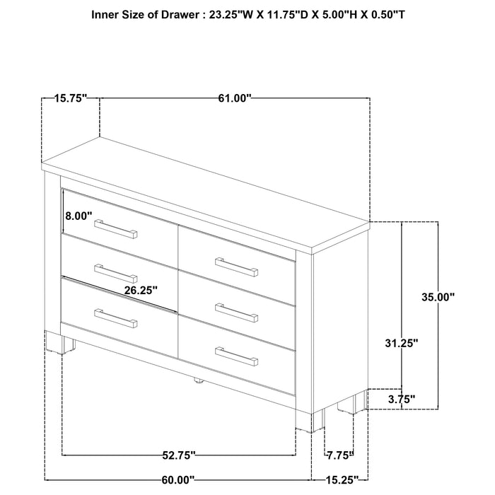 Oakglen 4-piece Queen Bedroom Set Weathered Oak