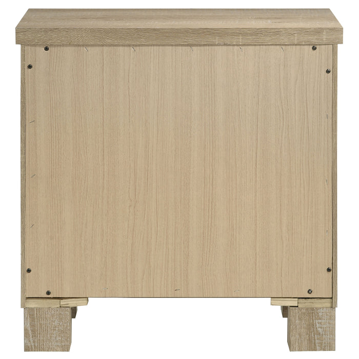 Oakglen 2-drawer Nightstand Bedside Table Weathered Oak