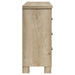 Weathered oak Oakglen 6-drawer bedroom dresser by CoasterEveryday, showing its natural wood finish and ample storage drawers.
