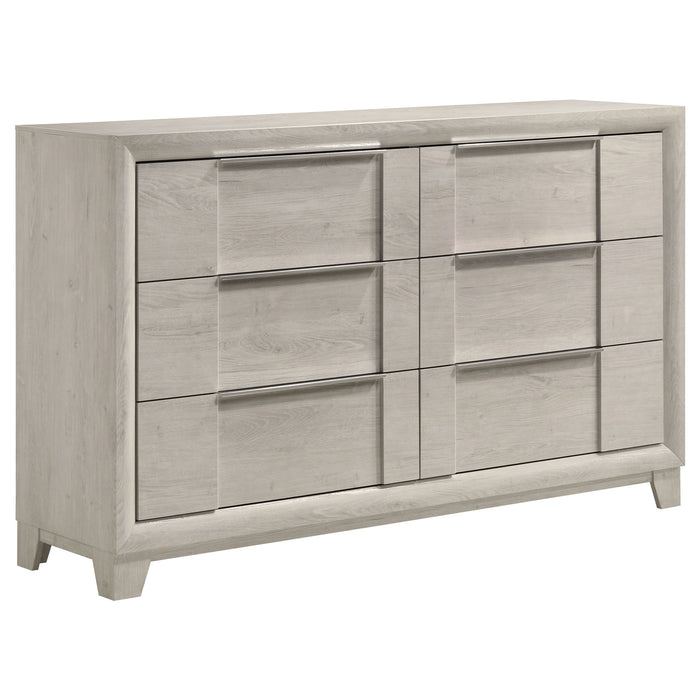 Farre 5-piece Eastern King Bedroom Set Washed Grey