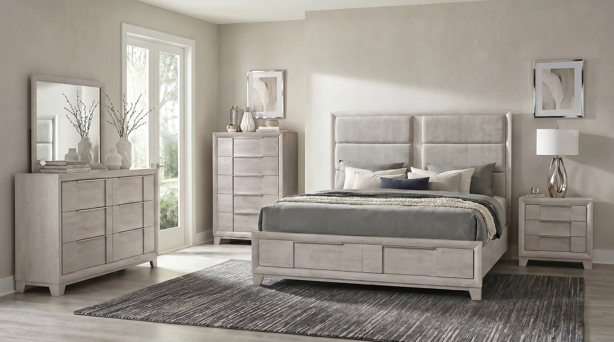 Farre 5-drawer Chest of Drawers Washed Grey