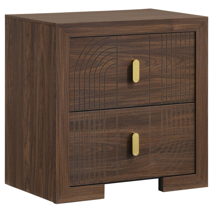 Etienne 5-piece Full Bedroom Set Walnut