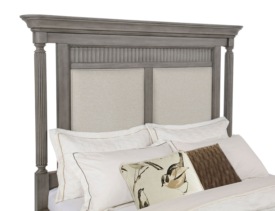 Cresswell California King Storage Platform Bed Weathered Taupe