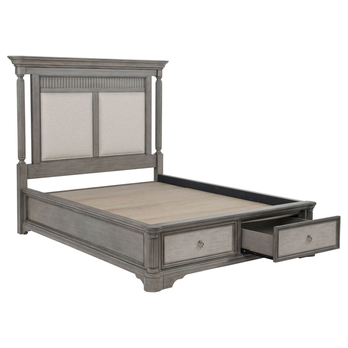 Cresswell 5-piece Queen Storage Bedroom Set Weathered Taupe