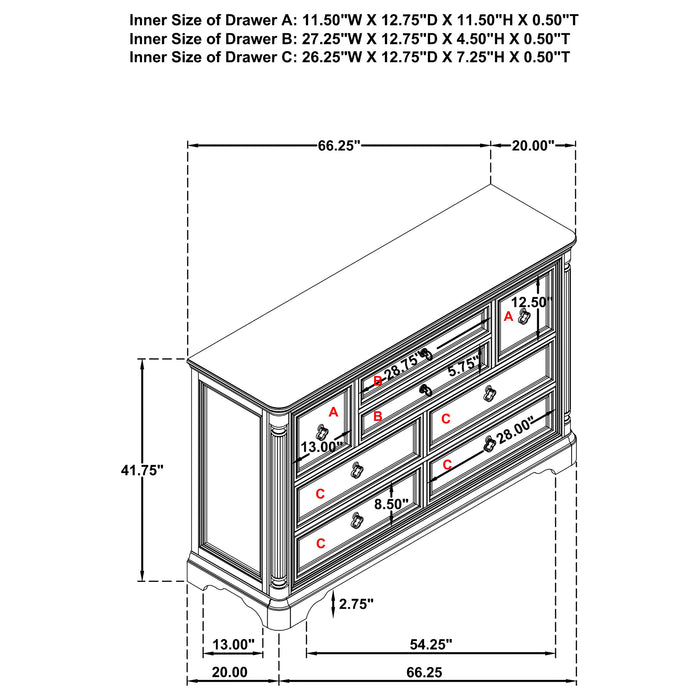 Cresswell 5-piece Queen Storage Bedroom Set Weathered Taupe