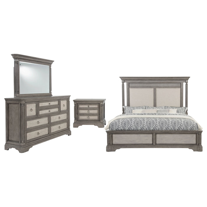 Cresswell 4-piece California King Bedroom Set Weathered Taupe