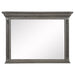 CoasterEveryday Cresswell 4-piece Queen bedroom set in weathered taupe, includes bed frame, dresser, mirror, and nightstands.