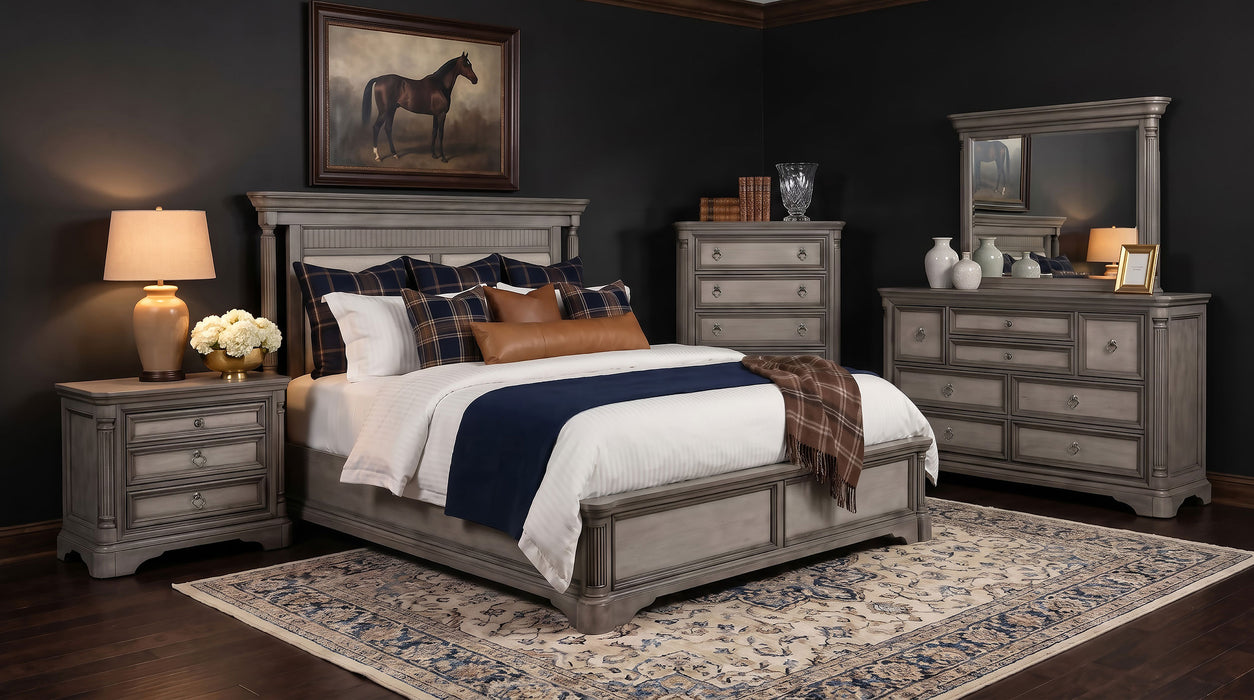 Cresswell 8-drawer Dresser with Mirror Weathered Taupe