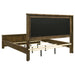 Rustic brown Doherty 4-piece California King bedroom furniture set by CoasterEveryday, including bed frame and matching pieces.