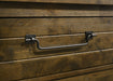 Rustic brown Doherty 4-piece California King bedroom set by CoasterEveryday, featuring a bed frame, nightstands, and dresser.