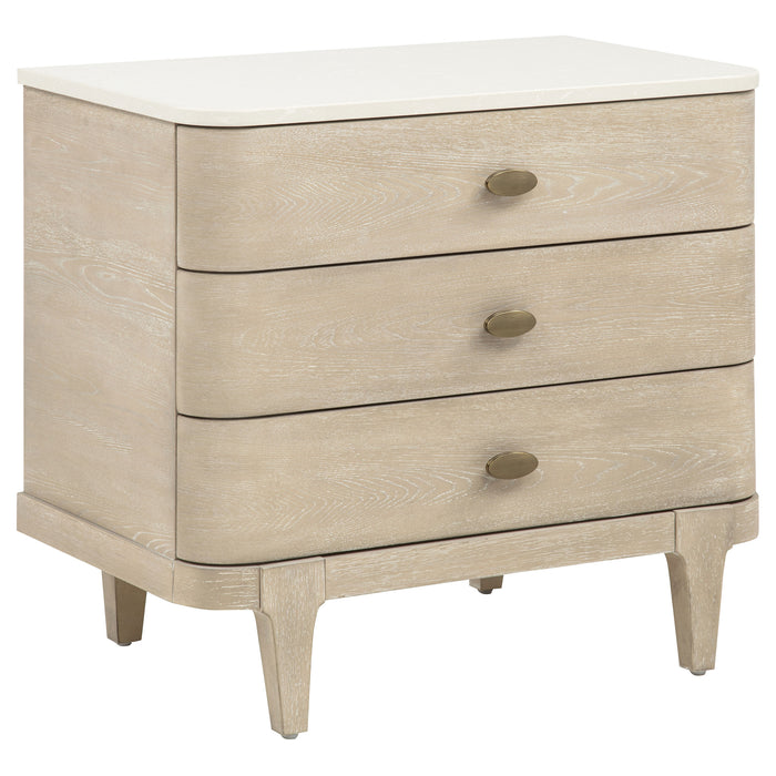 Lucaire 4-piece Eastern King Bedroom Set Sandstone