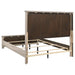 Nevado 5-piece queen bedroom set by CoasterEveryday featuring grey and weathered taupe panel furniture with a modern design.