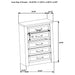 Nevado 5-piece queen bedroom set by CoasterEveryday with grey and weathered taupe finish, includes bed frame, nightstands, and dresser.