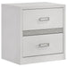 Viana 4-piece touch-control LED Eastern King bedroom set by CoasterEveryday featuring white high gloss finish and modern furniture design.