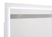 Viana Eastern King platform bed in white high gloss with touch-control LED lighting by CoasterEveryday