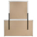 CoasterEveryday Viana 6-drawer bedroom dresser with beveled mirror in white high gloss finish