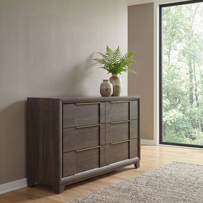 Farre 6-drawer Dresser Dark Brown