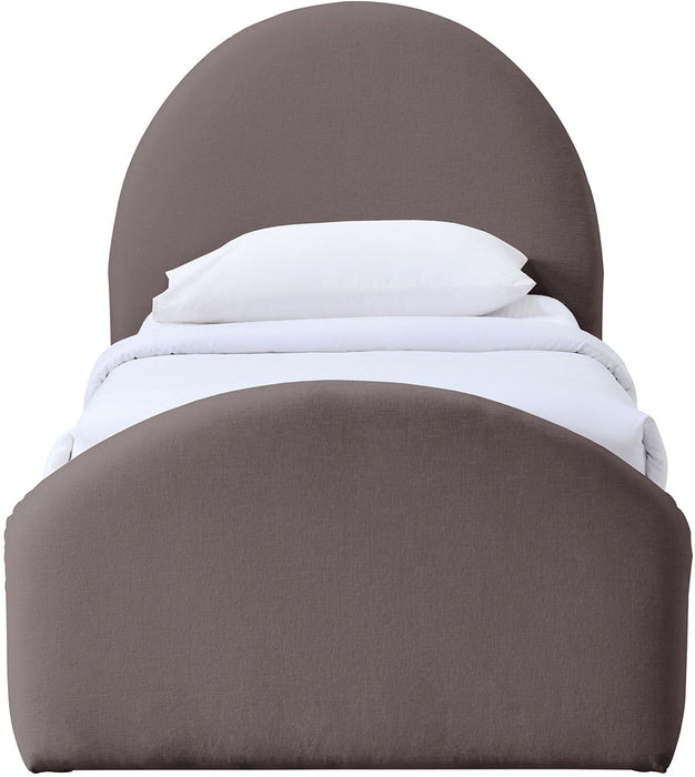 Andaz - Chenille Fabric Upholstered Trundle Bed