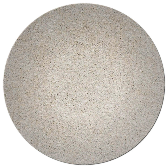 8' Round Polyester Area Rug - Ivory