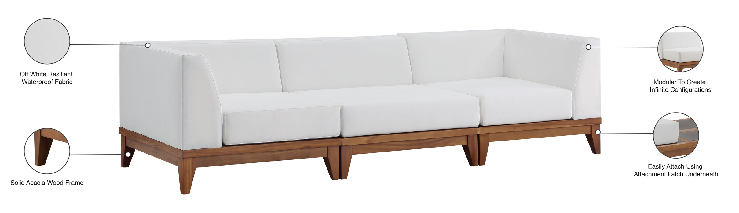 Rio - Modular Sofa - Off White - Modern & Contemporary