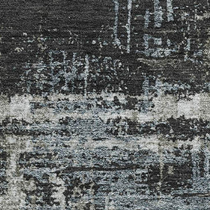 10' X 14' Geometric Washable Area Rug With UV Protection (709708) - Charcoal / Gray / Taupe