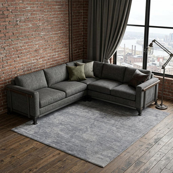 9' X 12' Ombre Hand Woven Area Rug (744375) - Blue / Gray