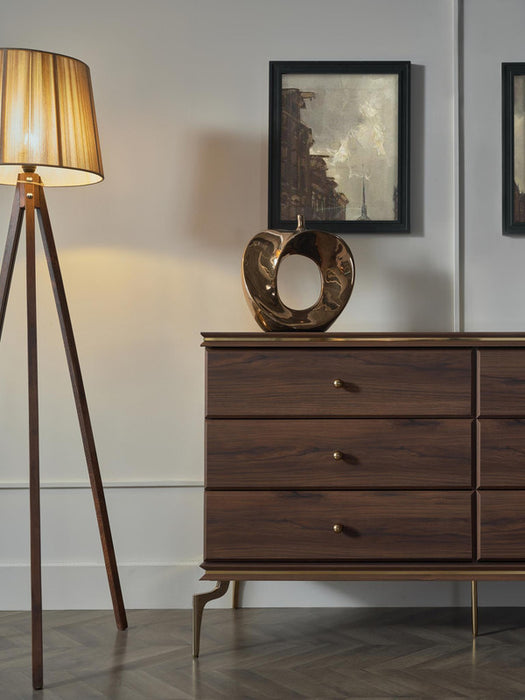 Bellona Montego 6 Drawer Dresser - MNT Walnut