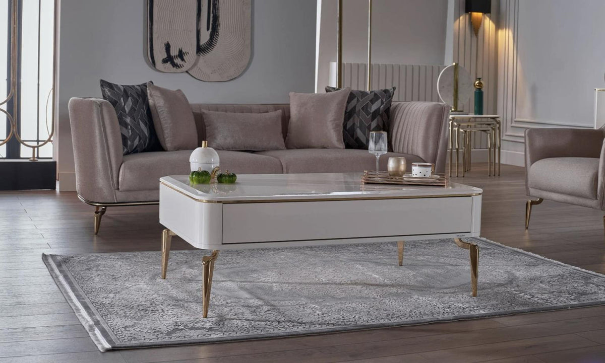 Bellona Plaza Coffee Table - Ivory