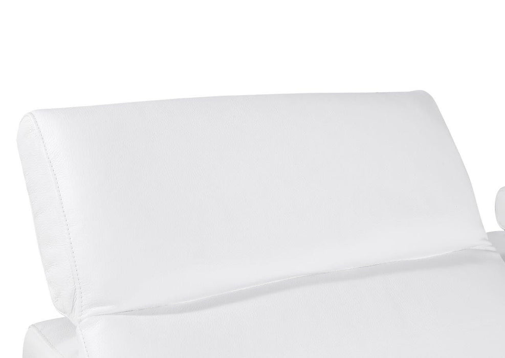 Italian Leather Modular L Shaped Five Piece Corner Sectional - White