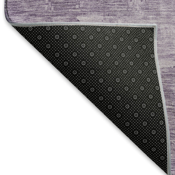 10' X 14' Abstract Washable Area Rug With UV Protection (696080) - Lavender / Purple
