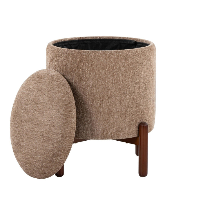 Daniella - Wood Storage Ottoman