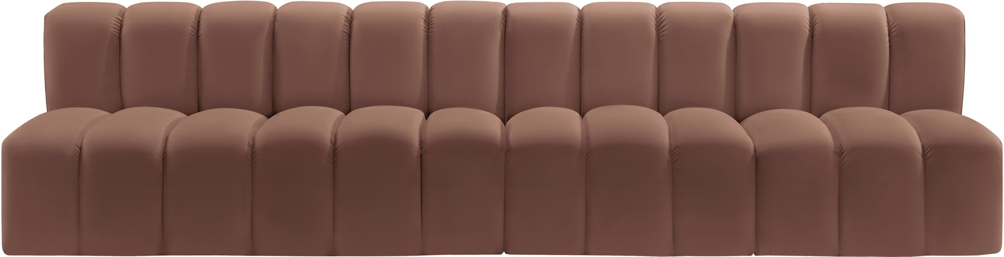 Arc - Faux Leather 4 Seats Modular Sofa