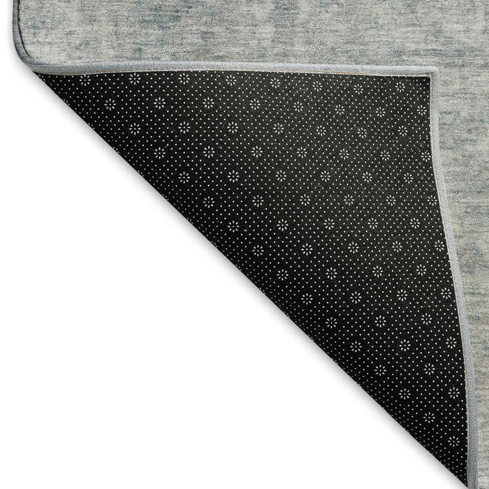 10' X 14' Oriental Washable Area Rug With UV Protection (695870) - Silver / Gray