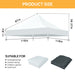 Giga canopy replacement top with 4 W8 bags for pop-up tents, cover only, frame not included, outdoor shade solution
