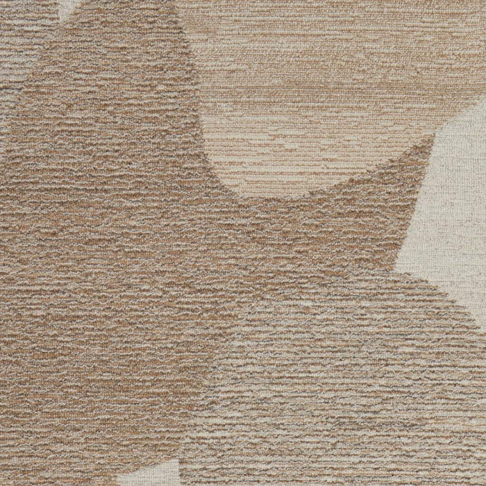 10' X 14' Wool Abstract Hand Tufted Area Rug (567609) - Brown / Tan / Ivory