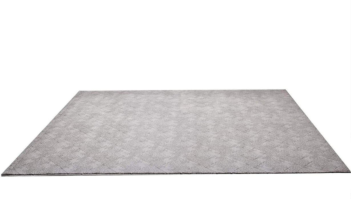 8' x 11' Distressed Diamonds Area Rug - Gray