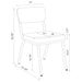 CoasterEveryday retro 5-piece round dining table set with white and black finish, featuring four matching chairs and a modern design.