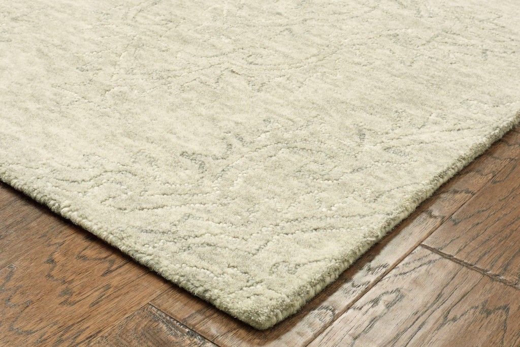 9' x 12' Floral Paradise Area Rug - Light Green