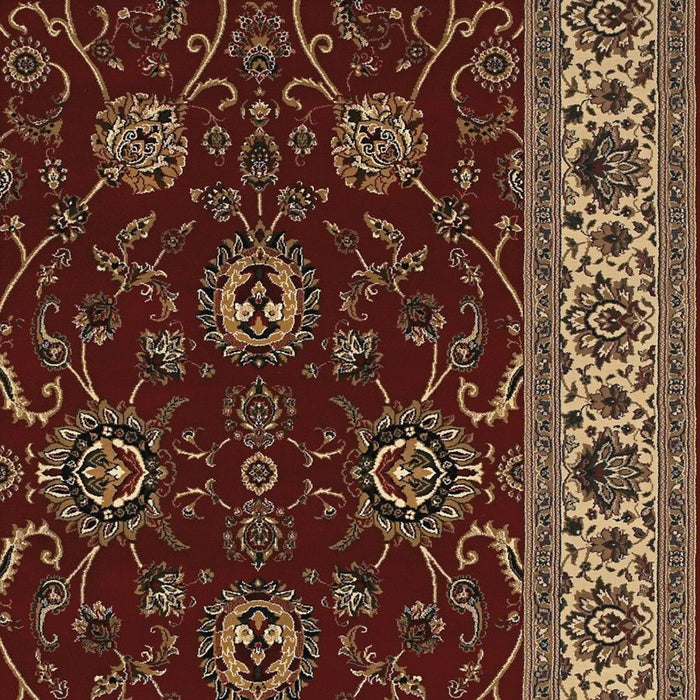 8' X 11' Oriental Area Rug (574357) - Red / Ivory