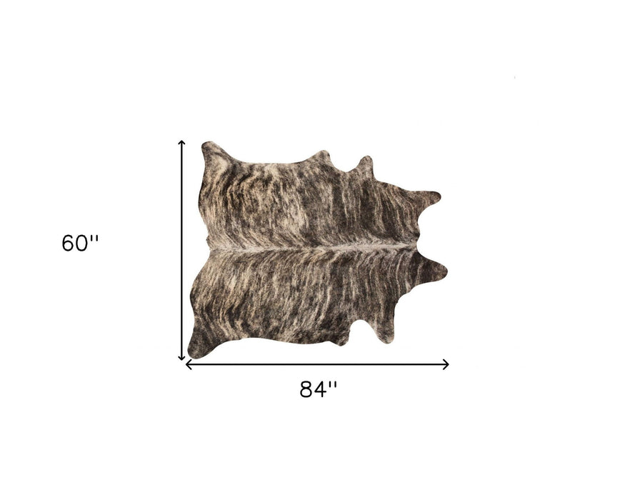 60" x 84" Cowhide Area Rug - Exotic Zebu