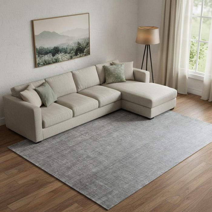 9' X 12' Hand Woven Area Rug (721500) - Gray