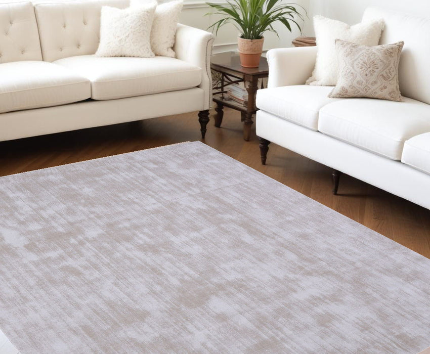 8' x 10' Hand Loomed Area Rug - Beige